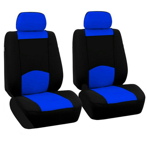 Split Bench Seat Covers for Car SUV Truck Mesh Breathable Fabrics Blue Full Set